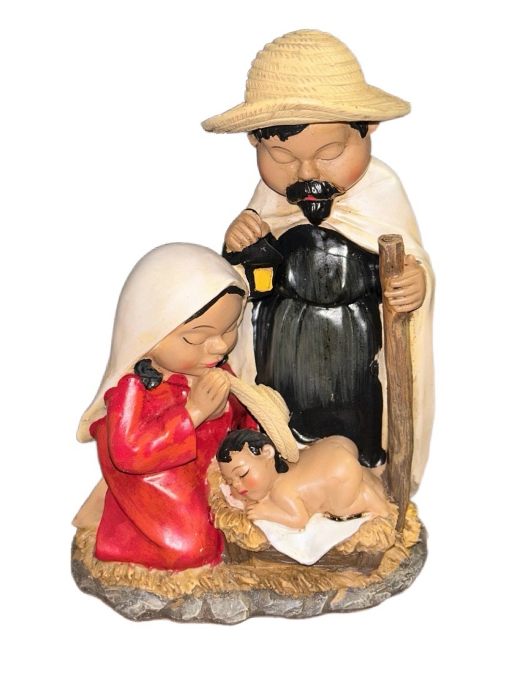 Gerson~ 16” in Mexican Folk Nativity Scene (Mary/Joseph/Jesus) ~ New W/Box